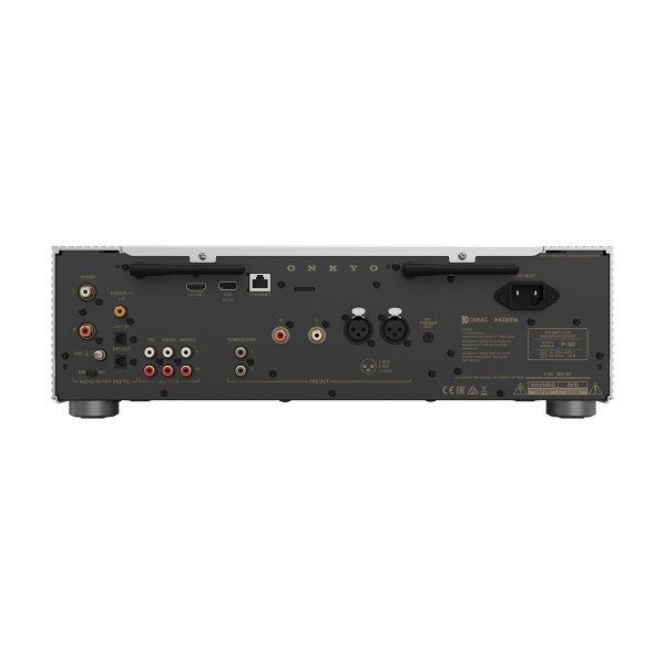 Onkyo Icon P-80 Network Preamplifier, Silver 6 