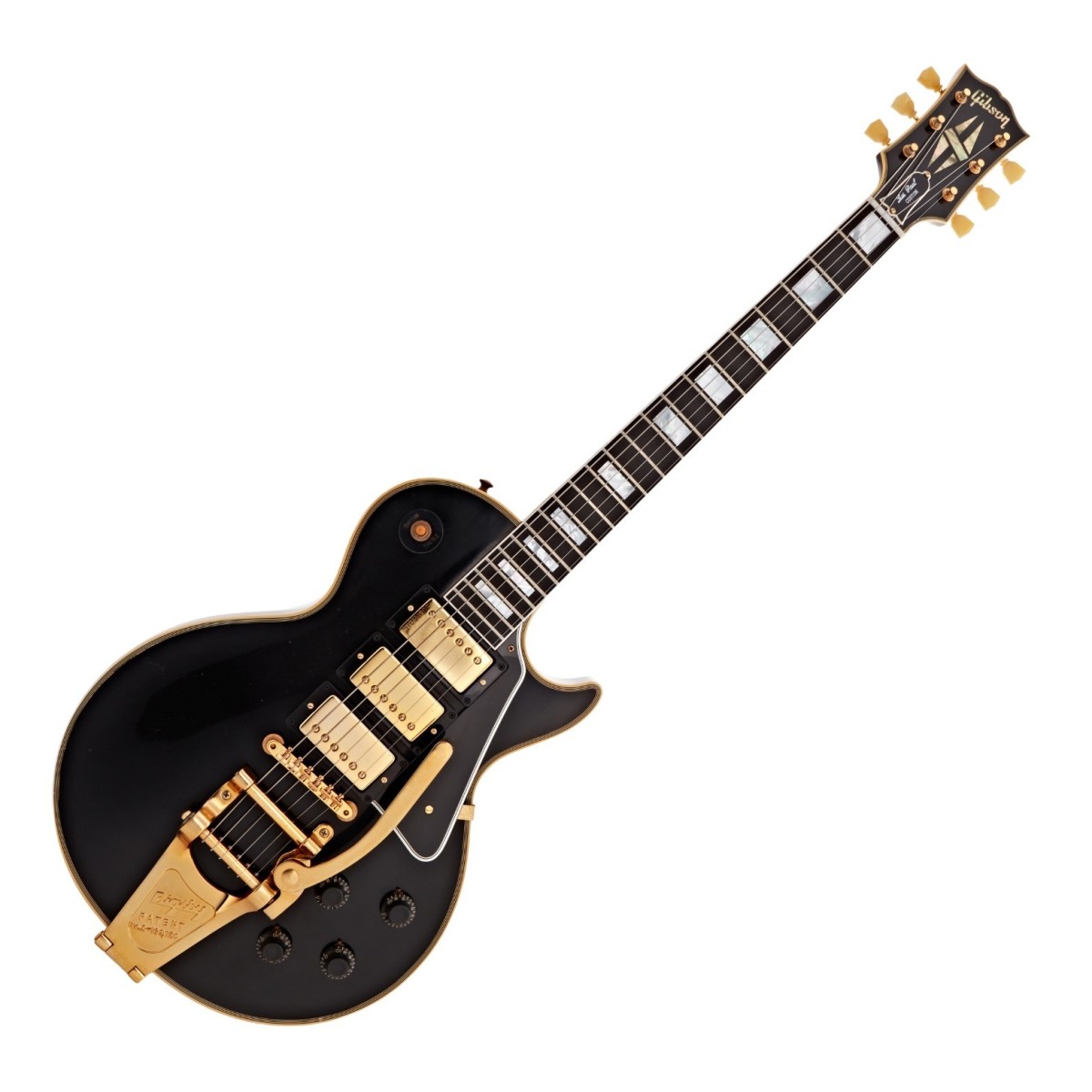 Click to view product details and reviews for Gibson Custom 1957 Les Paul Custom Reissue 3 Pickup Bigsby Light Aged Ebony 751237.