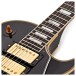 Gibson Custom 1957 Les Paul Custom Reissue 3-Pickup Bigsby Light Aged, Ebony #751237 - upper frets