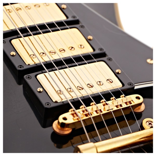 Gibson Custom 1957 Les Paul Custom Reissue 3-Pickup Bigsby Light Aged, Ebony #751237 - bridge pickup