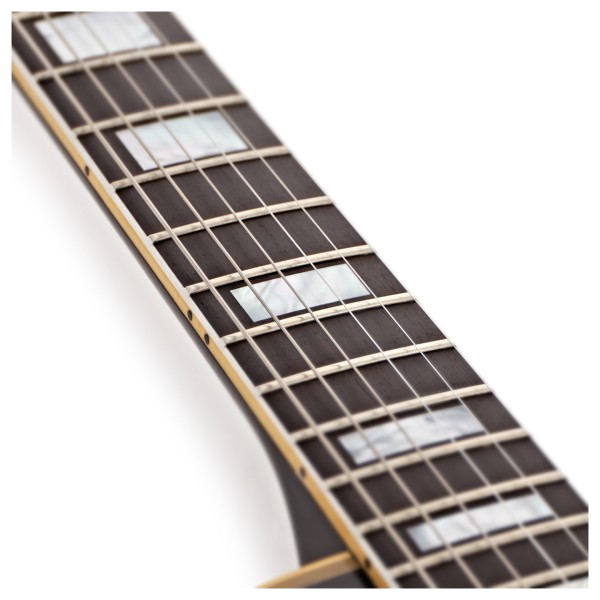 Gibson Custom 1957 Les Paul Custom Reissue 3-Pickup Bigsby Light Aged, Ebony #751237 - fretboard