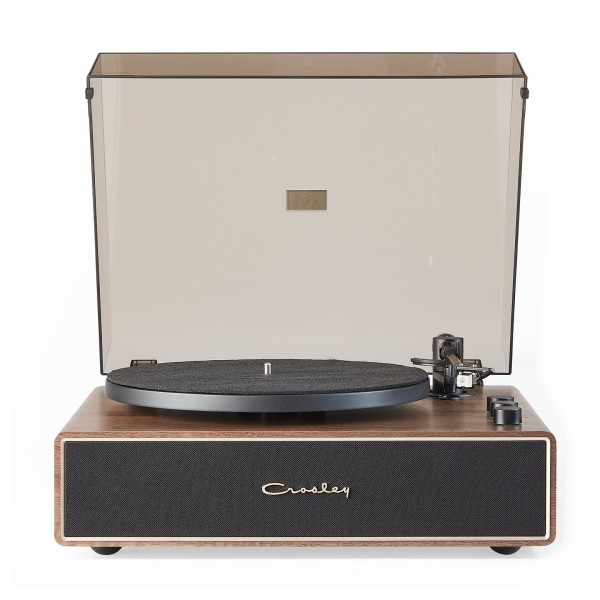 Crosley Stave Record Player, Walnut - Front
