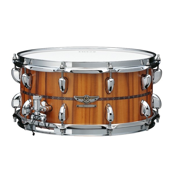 Tama Star Reserve G-Mahogany 14" x 6.5" Snare Drum, Satin Natural Tineo