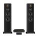 WiiM Pro Plus, Arcam A15+ & Wharfedale EVO 5.4 Floorstanding Speakers Hi-Fi Package, Black