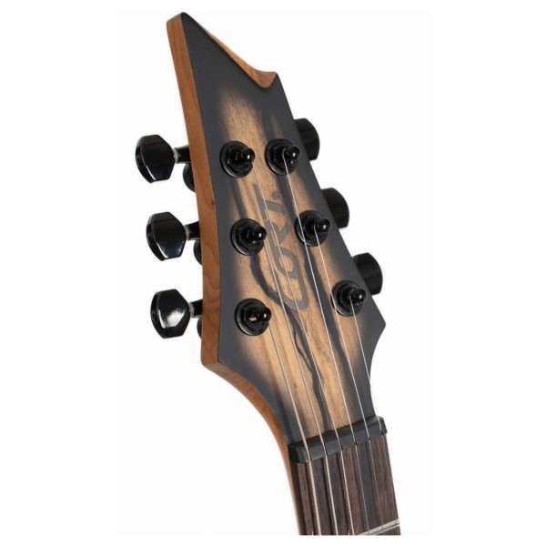 Cort KX500 Pale Moon, Natural Black Burst - headstock