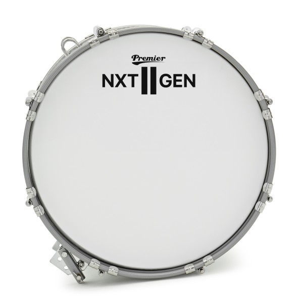 Premier NXT GEN Marching 16" x 10" Traditional Bass Drum, White