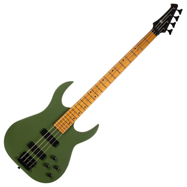 Spira Guitars B-400 MGR Bass, Satin Green