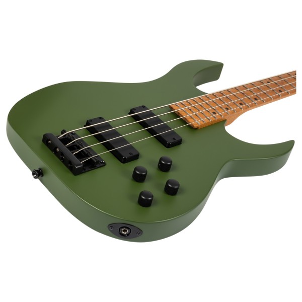 Spira Guitars B-400 MGR Bass, Satin Green - body