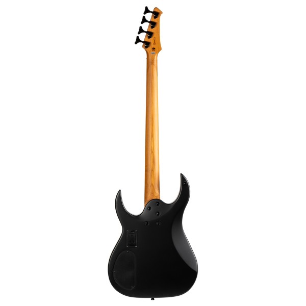 Spira Guitars B-400 MBK Bass, Satin Black - back