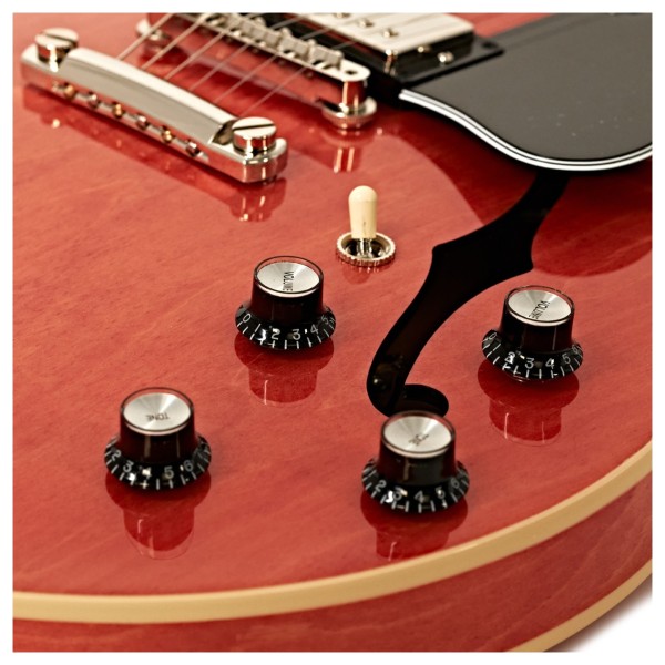 Gibson ES-335, Watermelon Red #226240309 - controls