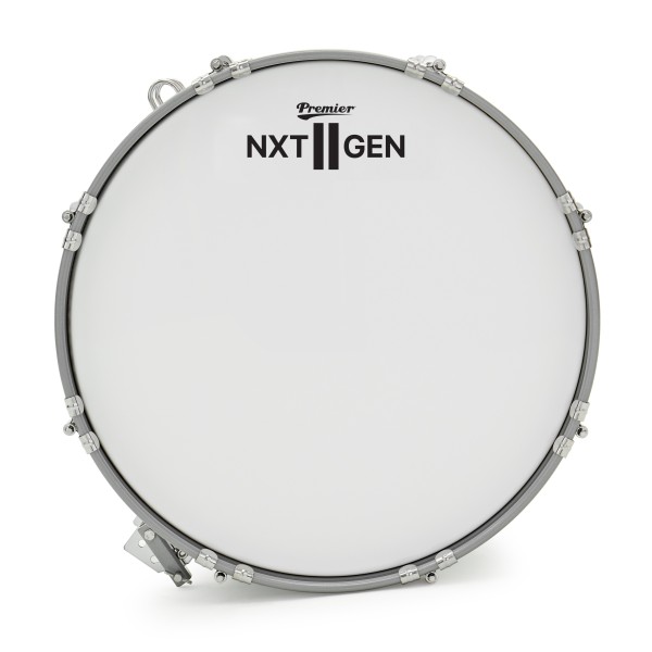 Premier NXT GEN Marching 18" x 14" Drum Corps Bass Drum, White
