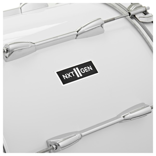 Premier NXT GEN Marching 18" x 14" Drum Corps Bass Drum, White