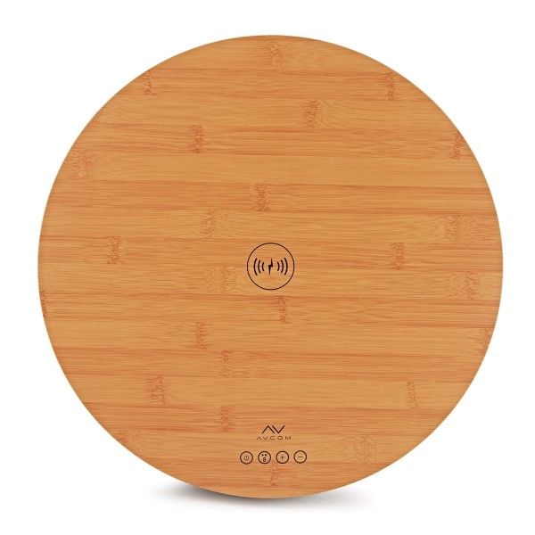 AVCOM Speaker Table with Bluetooth, Oak