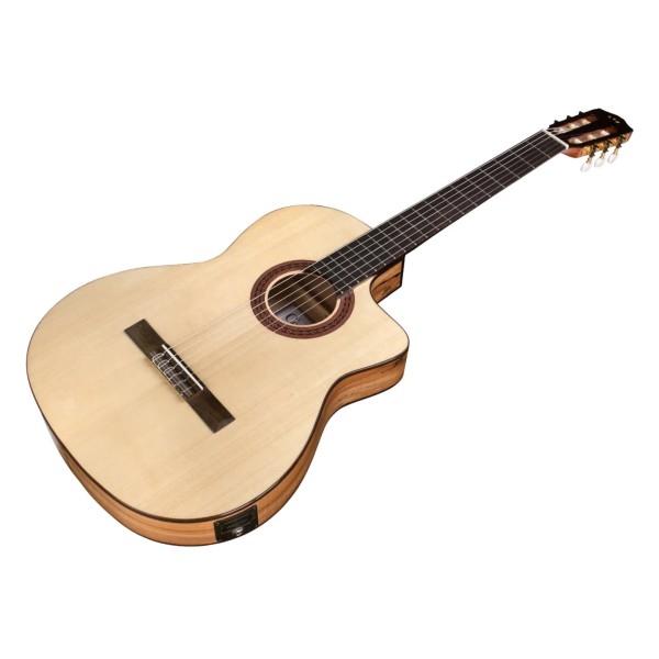 Cordoba C5-CET Limited Classical Guitar, Angle