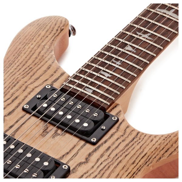 PRS SE Custom 24, Natural Burled Ash - upper frets