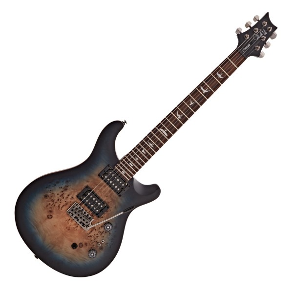 PRS SE Custom 24-08 Burl, Lake Blue Midnight Burst at Gear4music