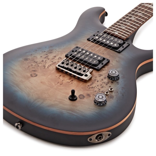 PRS SE Custom 24-08 Burl, Lake Blue Midnight Burst - body