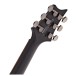 PRS SE Custom 24-08 Burl, Lake Blue Midnight Burst - back of headstock