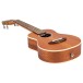 Flight Iris Concert Calantas Ukulele, Natural - angled shot