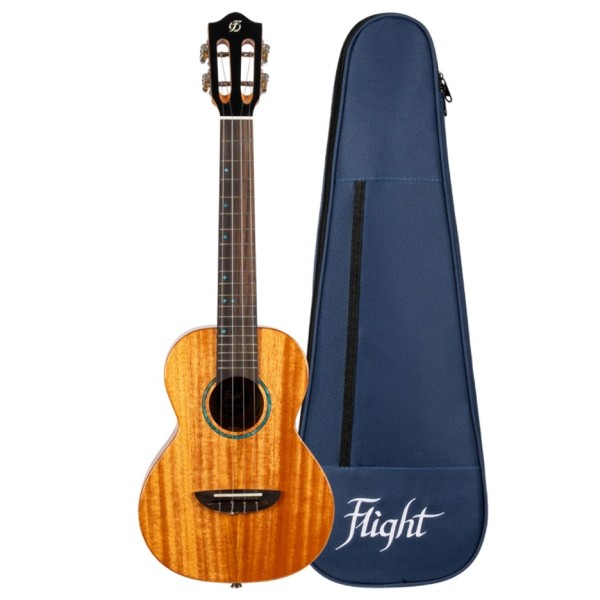 Flight Iris Tenor Tinta Ukulele, Natural - case