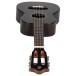 Flight Iris Tenor Tinta Ukulele, Trans Black - headstock