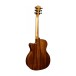 Lag Auditorium Cutaway Electro Acoustic Guitar, Rear 