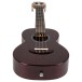 Flight Iris Tenor Tinta Ukulele, Trans Purple - lower bout