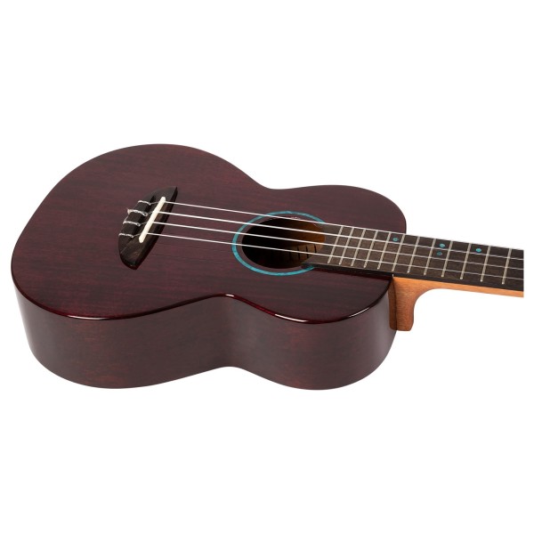 Flight Iris Tenor Tinta Ukulele, Trans Purple - body