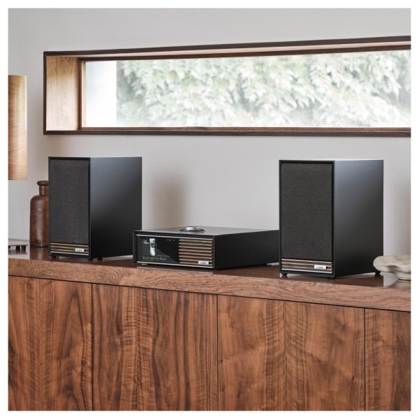 Ruark R610 Integrated Music System, Walnut with Half-Price R-CD100 USB CD Player lifestyle 1