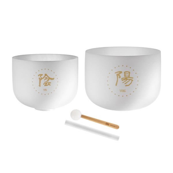 Meinl Sonic Energy 2-piece TCM Crystal Singing Bowl Yin & Yang Set
