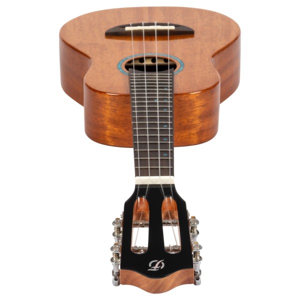 Flight Iris Concert Tinta Ukulele, Natural - headstock