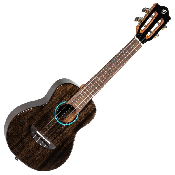 Flight Iris Concert Tinta Ukulele, Trans Black