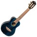 Flight Iris Concert Tinta Ukulele, Trans Blue