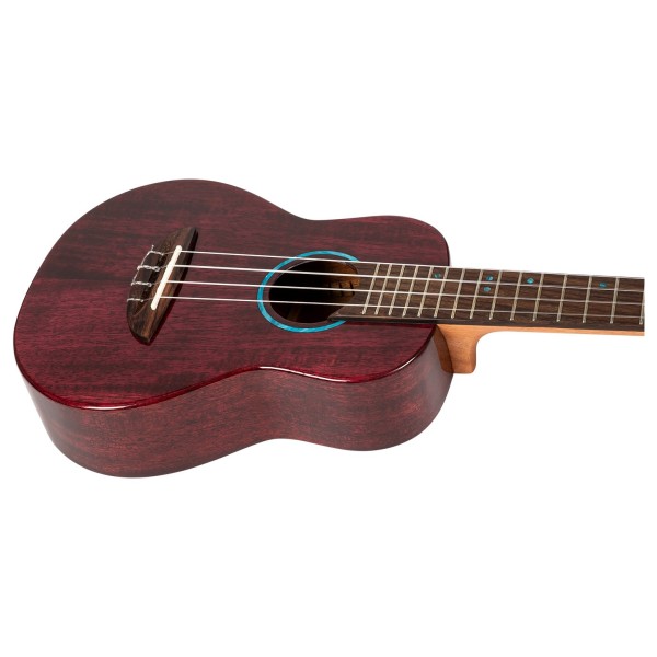 Flight Iris Concert Tinta Ukulele, Trans Purple - body