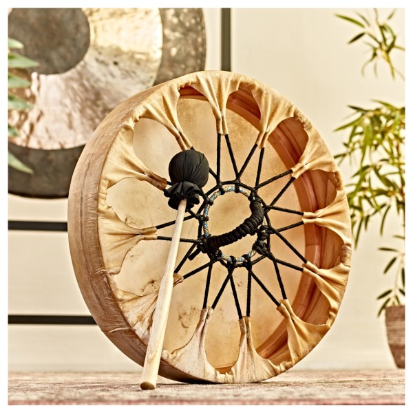 Gear4music Life 16 x 3" Shamanic Drum, Cowskin Head