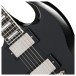 Epiphone SG Prophecy Inspired By Gibson Left Handed, Aged Jet Black Metallic - body closeup