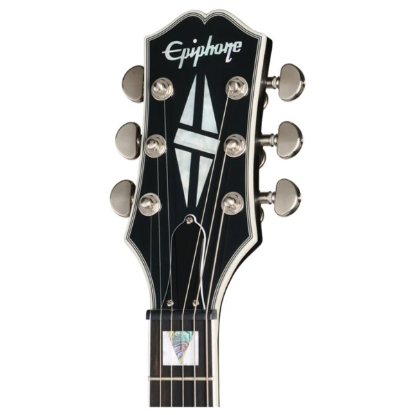 Epiphone SG Prophecy Inspired By Gibson Left Handed, Aged Jet Black Metallic - headstock