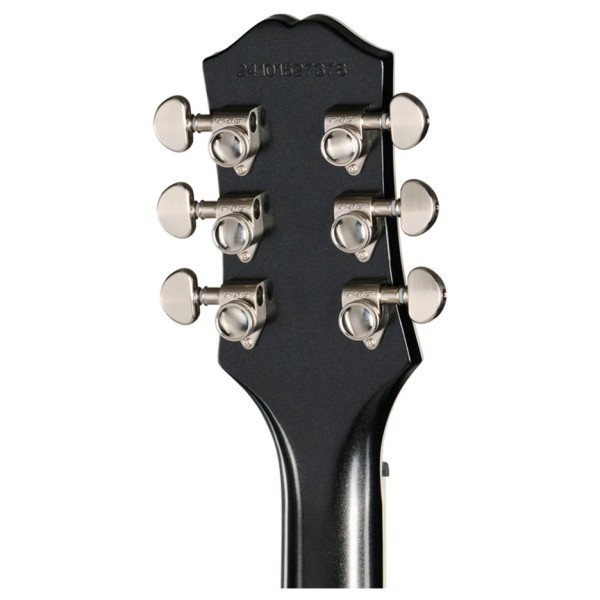 Epiphone SG Prophecy Inspired By Gibson Left Handed, Aged Jet Black Metallic - back of headstock