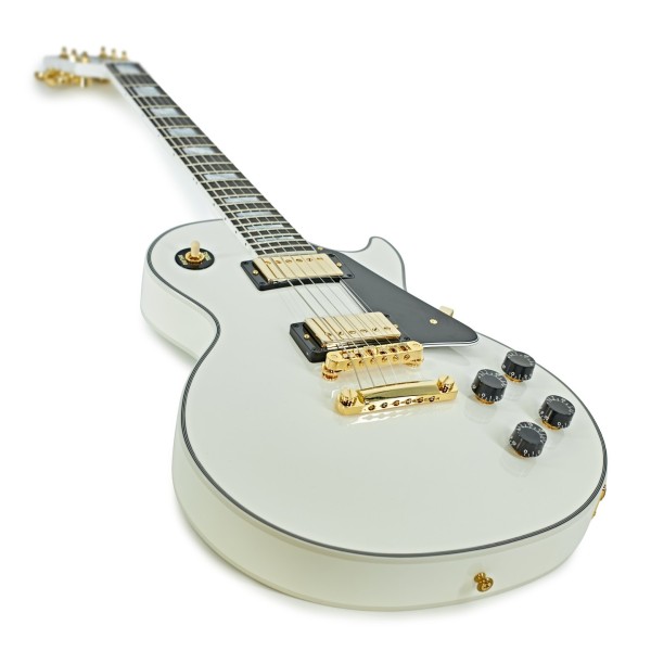 Gibson Custom Les Paul Custom, Alpine White #CS501764 - angled shot