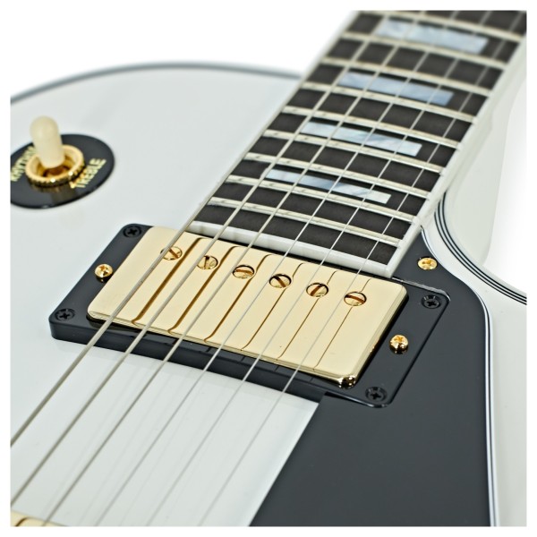Gibson Custom Les Paul Custom, Alpine White #CS501764 - upper frets