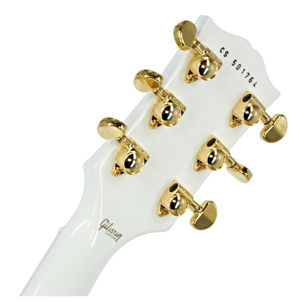 Gibson Custom Les Paul Custom, Alpine White #CS501764 - back of headstock