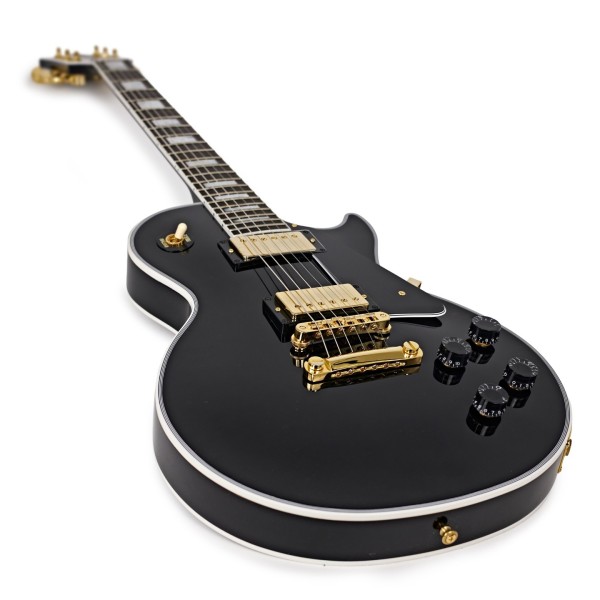 Gibson Custom Les Paul Custom, Ebony #CS404396 - angled shot