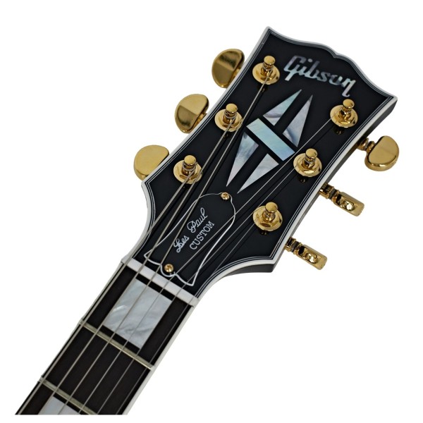 Gibson Custom Les Paul Custom, Ebony #CS404396 - headstock