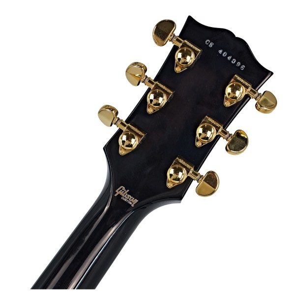 Gibson Custom Les Paul Custom, Ebony #CS404396 - back of headstock