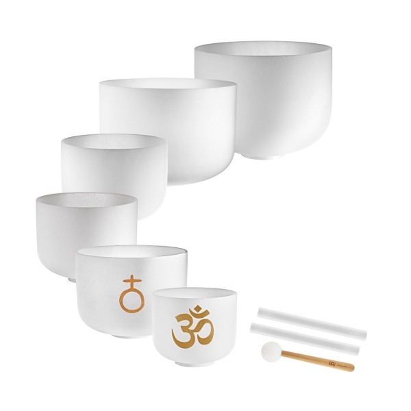 Meinl Sonic Energy 6-piece Om Crystal Singing Bowl Set