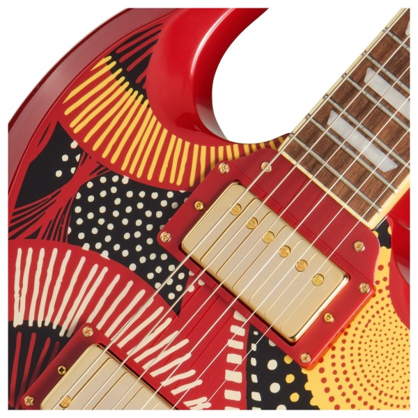 Epiphone Fatoumata Diawara SG, Ember Red - upper frets