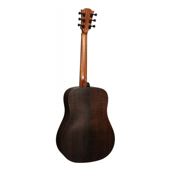Lag Sauvage D Dreadnought Acoustic Guitar, Rear