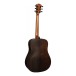 Lag Sauvage D Dreadnought Acoustic Guitar, Rear