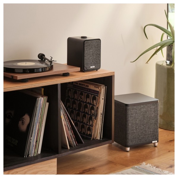 Ruark MR1 MK3 Bluetooth Speaker with RS1 Subwoofer, Charcoal - lifestyle 4