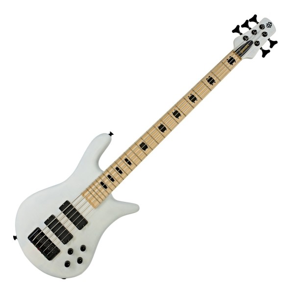 Spector Euro 5 LX Active 5 String Bass, White Stain Matte